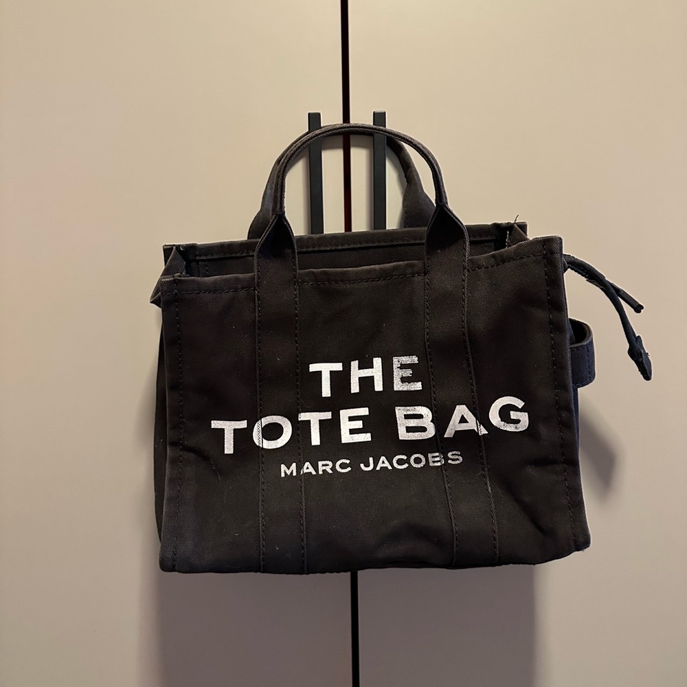 Authentic Marc Jacobs Black Tote Bag Medium Y2K - Picture 3 of 11